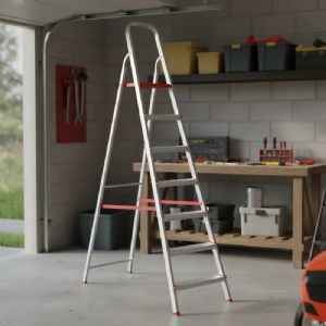 Escada De Alumínio Tesoura Botafogo Lar & Lazer 7 Degraus